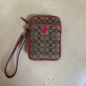 Coach mini wristlet